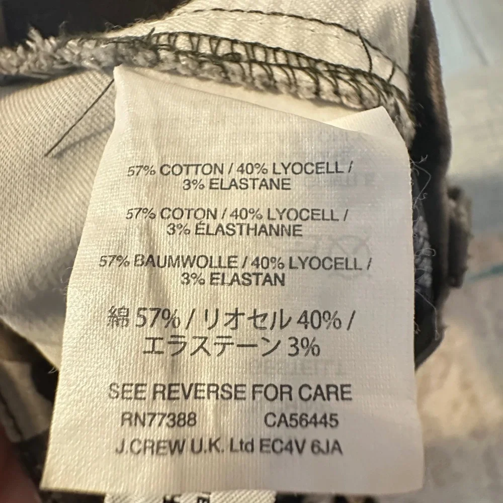 J Crew Camouflage Cargo Pants Womens Size 27 Green Brown Utility Pocket Slim Fit